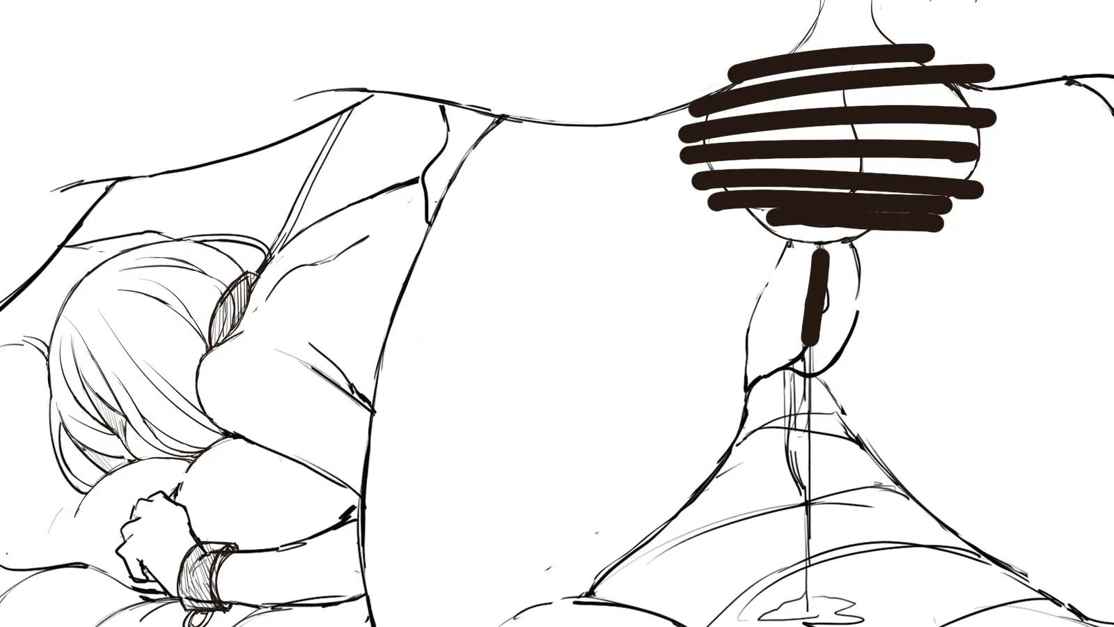 Watashi To Kareshi To Aitsu No Jijou_Rough Sketch